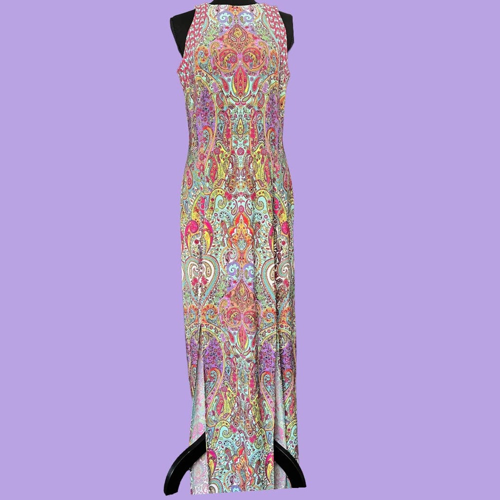 London Times paisley maxi dress size 10